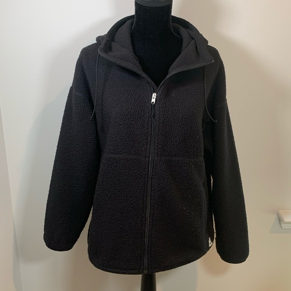 The North Face Jackets & Blazers - The North Face Women's Black Zip Up Jacket with Hood Size Large Fleece Pockets